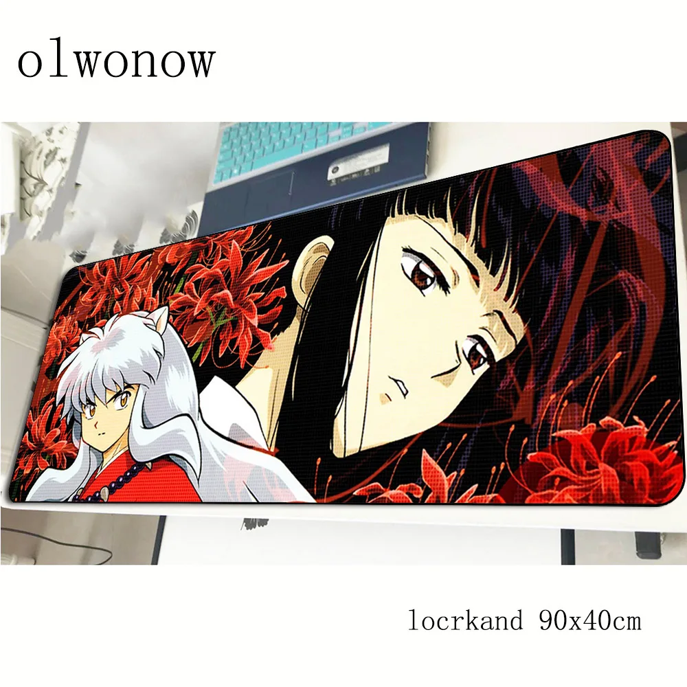 Коврик для мыши inuyasha на день рождения 900x400x2 мм лучшие игровые коврики Большие