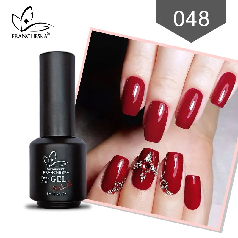 Francheska гель лак для ногтей гель лак 80 цветов светодиодный УФ nagels spulletjes oje впитывающий полуперманентный Smalto для unghie Гель-лак