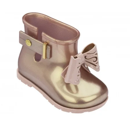 Мини Melissa Sugar Rain Boot Sandal Новинка года; Водонепроницаемая прозрачная обувь для мальчиков и девочек; нескользящие сандалии для девочек; Детские пляжные сандалии для малышей - Цвет: Розовый