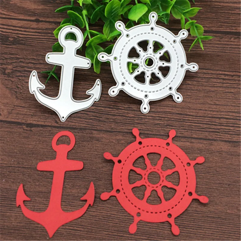 

Sailing Anchor ship Metal Cutting dies Stencil Scrapbooking Photo Album Card Paper Embossing Craft DIY