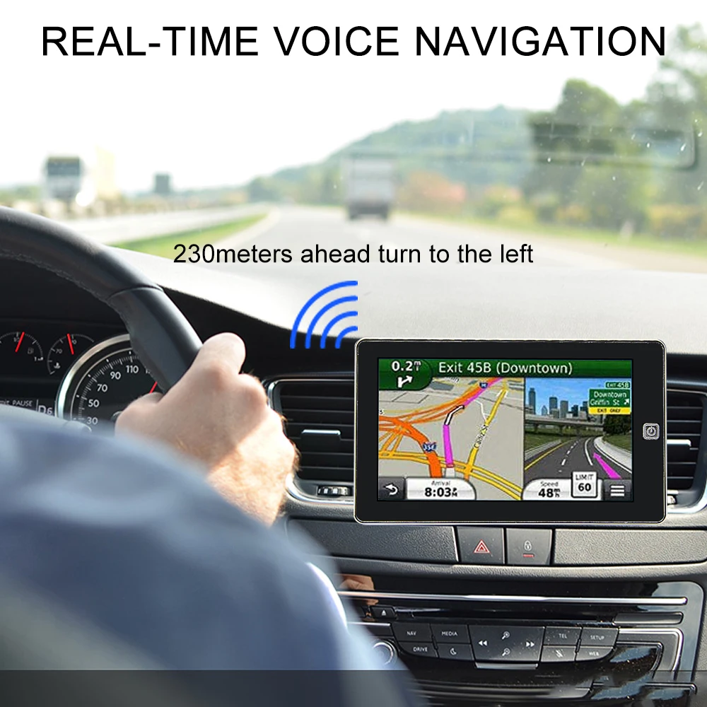 Bluavido 7 дюймов Автомобильный gps навигатор Navitel новейшая Европейская карта Sat nav с