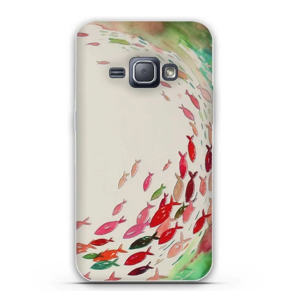 Мягкий чехол из ТПУ для Samsung Galaxy J1 2016 силиконовый телефона рельефный 3D чехол|phone case