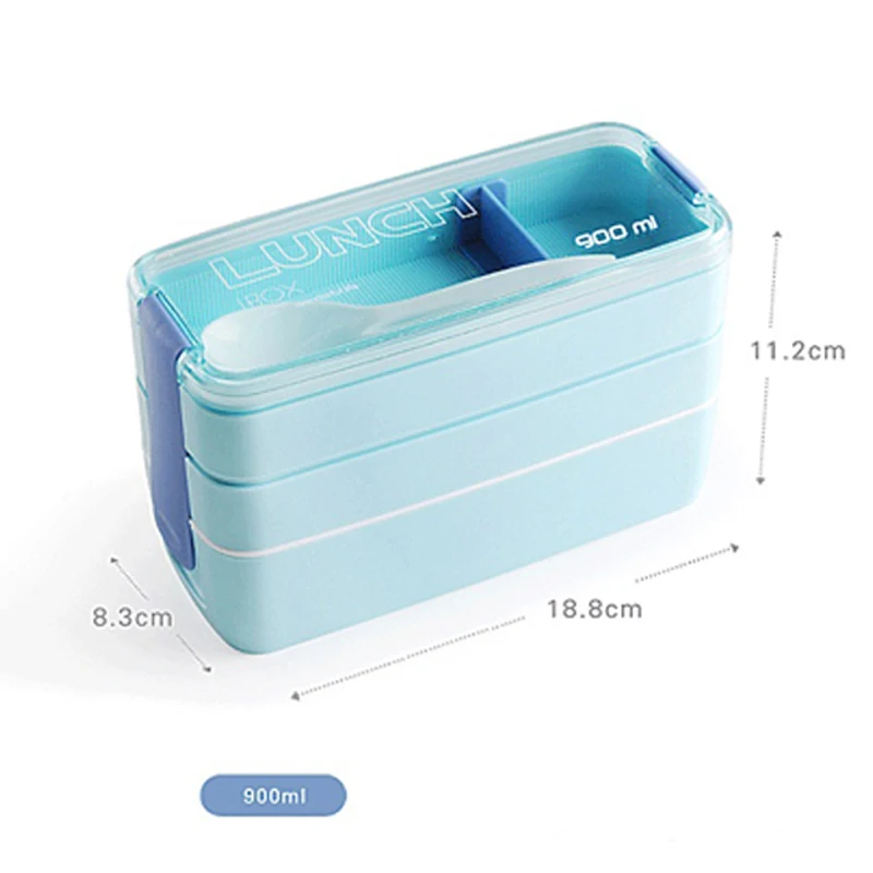 Новый модный Ланч бокс GH Bento с 3 отделениями для еды пищевой термос подогревом