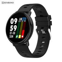 senbono smart watch men women ip68 waterproof fitness tracker for ios android heart rate monitor smart clock sports smartwatch