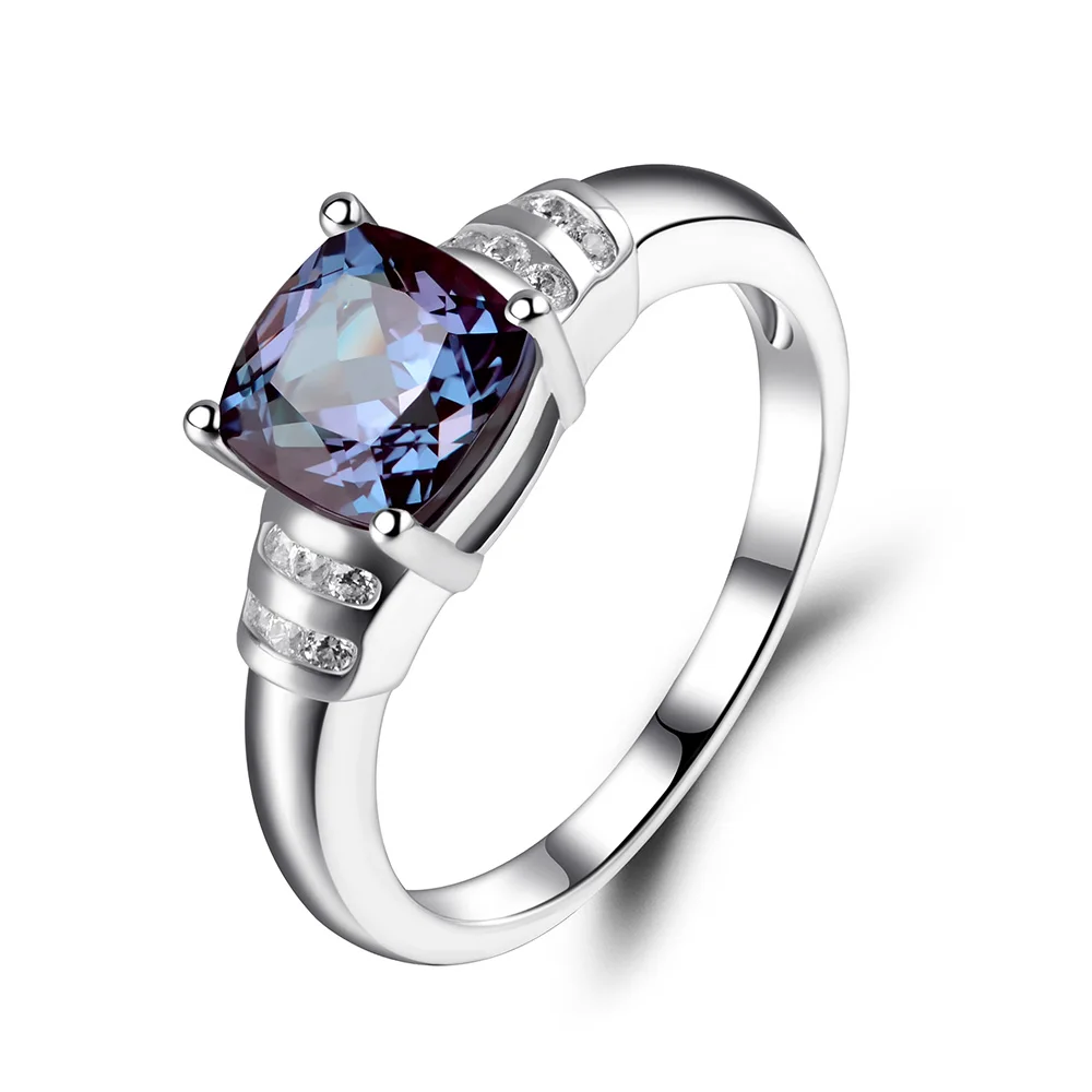 Женское кольцо из серебра 925 пробы с Александритом|ring 925|ring forrings for women |