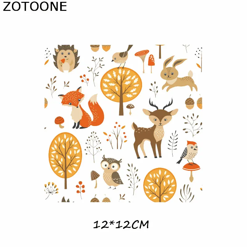 ZOTOONE милый комплект с животными полоски утюжок накладки на одежду сделай сам