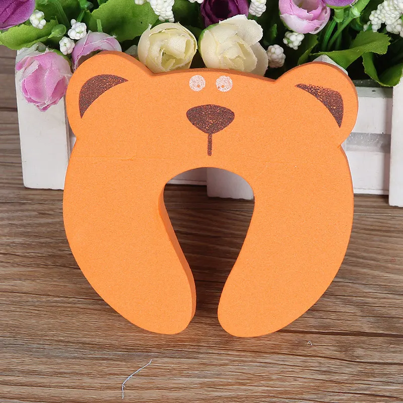 Type C 5Pcs/Set Cartoon Animal Foam Door Stopper Baby Finger Protect Door Holder Safety Locks Security Guard Door Knob Wall Protection - Цвет: Type C