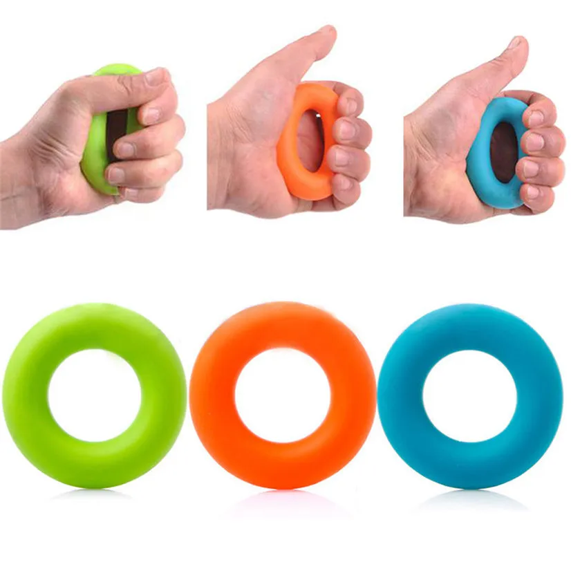 FishSunDay Strength Finger Hand Grip Muscle Power Training Rubber Ring Exerciser Silicone Convenient to use Drop shipping Aug9 | Спорт и