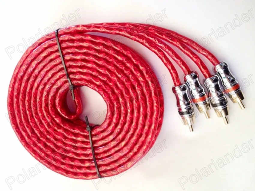 Лидер продаж красный автомобильный стерео аудио кабель 4 5 м проводной провод