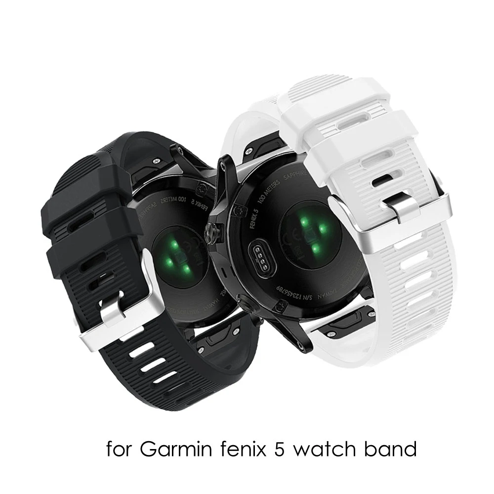 Ремешок Fenix 3 для часов Garmin fenix 5 ремешок 20 мм 26 22 силиконовый Fenix5X/Fenix3/3HR Fenix5/935
