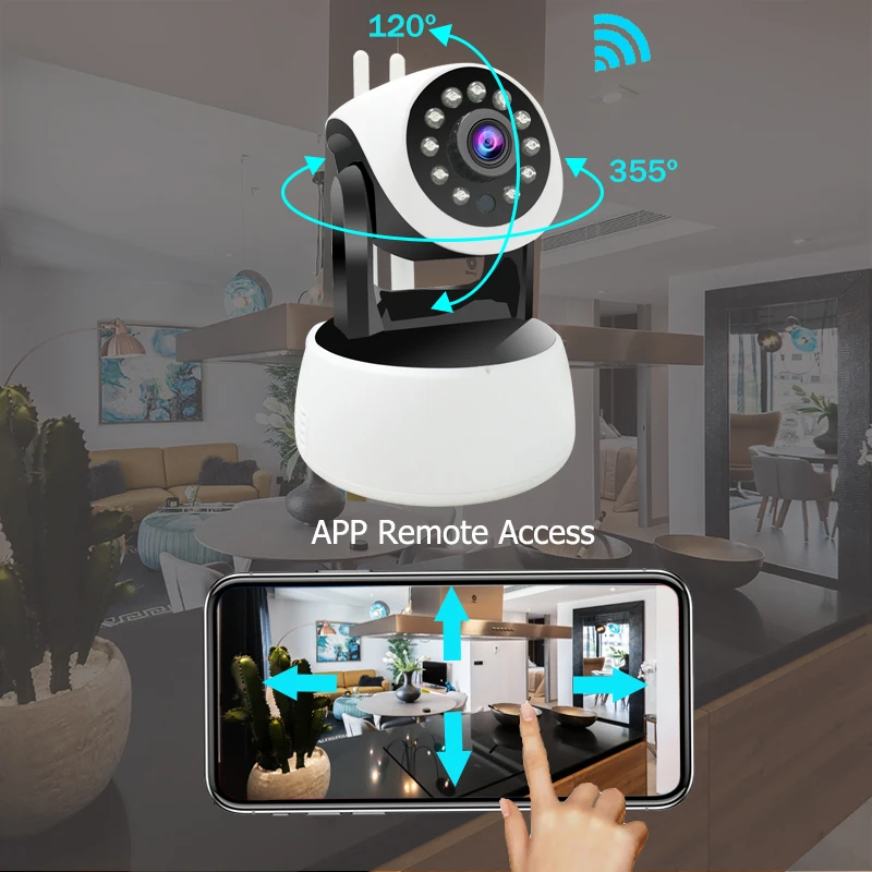 Беспроводной мини видеонаблюдения IP Камера HD 720 P WiFi дома безопасности Wi Fi 360 PTZ Yoosee