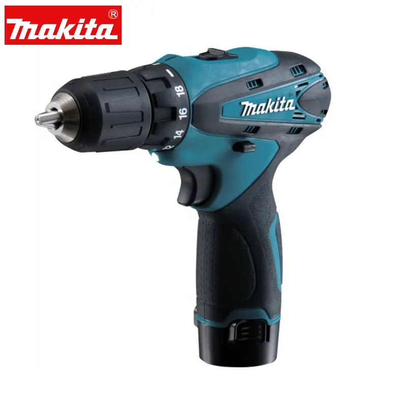 Япония Makita зарядная дрель DF330DWE бытовая электрическая литиевая дрель с контролем скорости шуруповерт