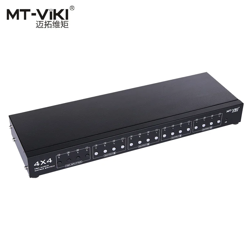 MT VT414 4 входа и выхода VGA матричный коммутатор с аудио видео широкоформатный HD
