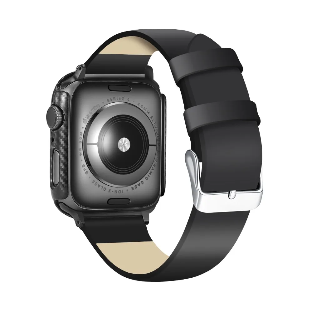 Карбоновый защитный чехол для Apple Watch band карбоновая рамка iwatch 42 мм 38 44 40 5 3