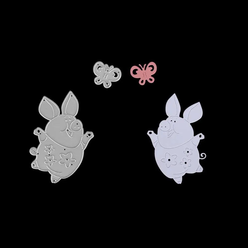 2019 новые штампы для резки свиньи и с металлической бабочкой штампованные