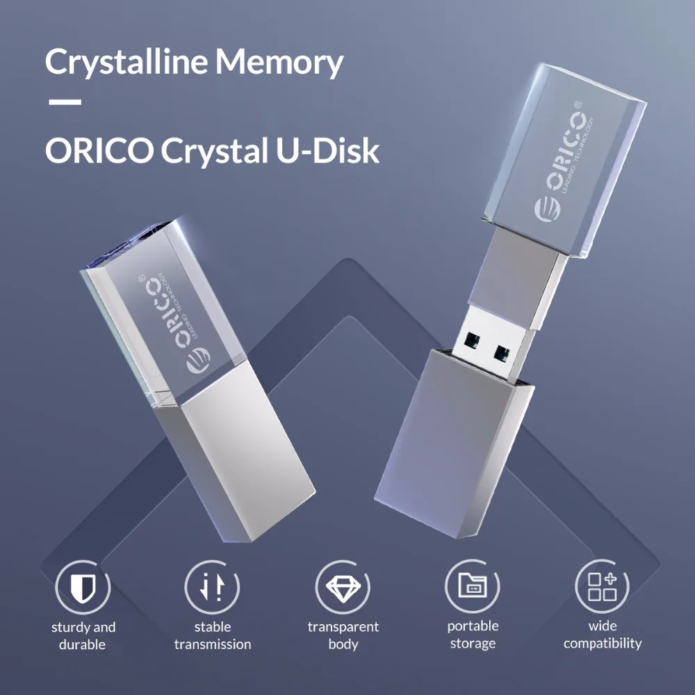 ORICO USB флеш-накопитель 3,0 кристалл 64 ГБ 32 ГБ 16 ГБ USB 3,0 флеш-память USB флеш-накопитель мини u-диск