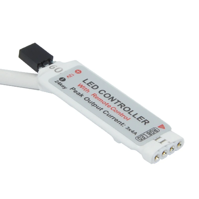 LED RGB контроллер DC12V мини 24 ключа ИК пульт дистанционного управления и приемник