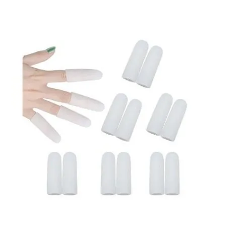 Силиконовые гелевые защитные накладки на палец 500 пар/лот|Инструмент для ухода за