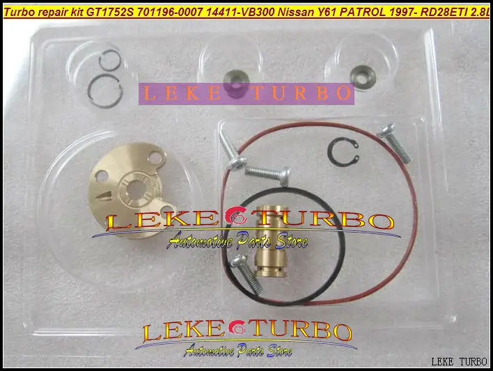 Ремонтный комплект Turbo ремонтные наборы GT1752S 701196 0002 0007 14411 VB301 14411VB301 для NISSAN Y61 PATROL