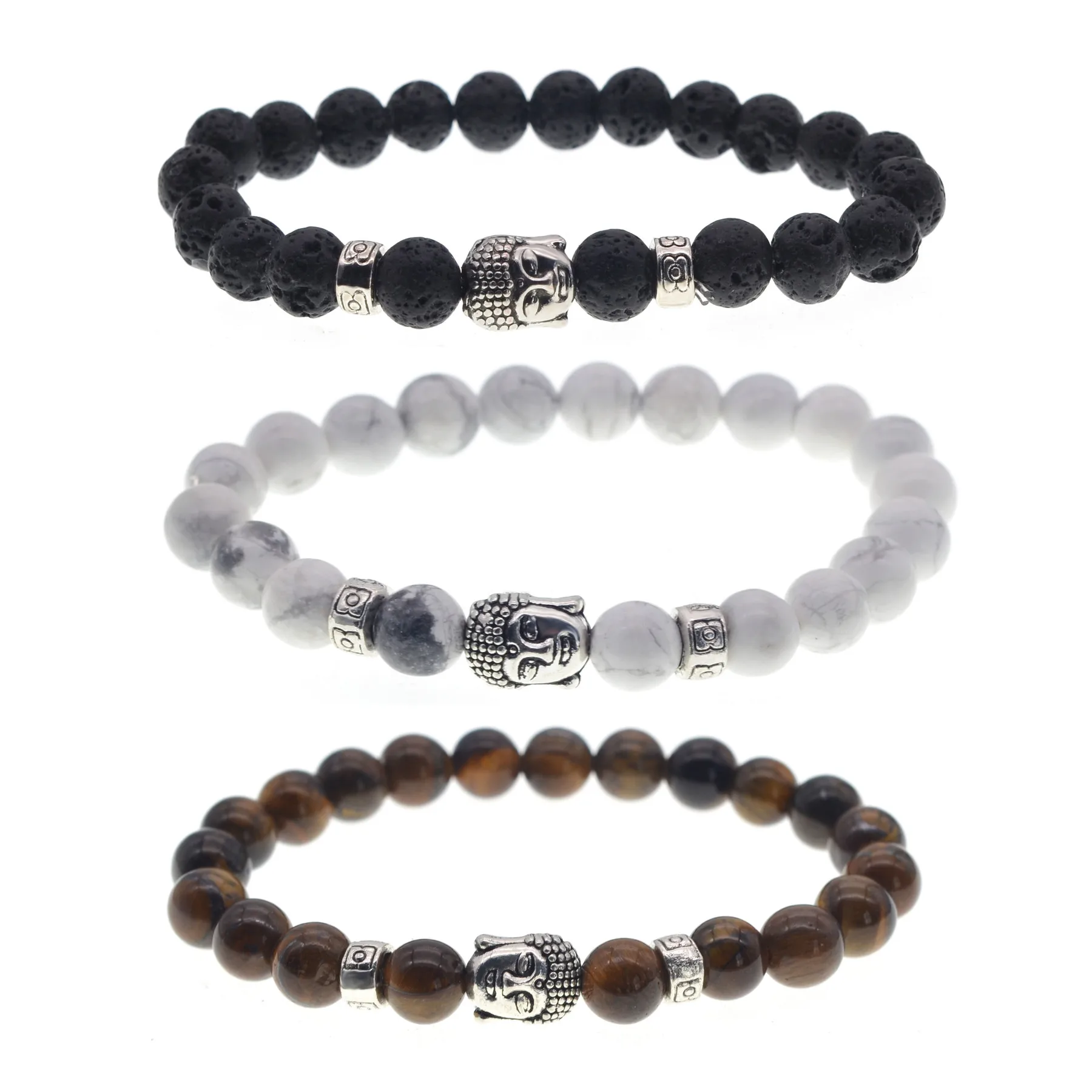 

2018 New Charm Alloy Beads Bracelet Jewelry Men's and Women's