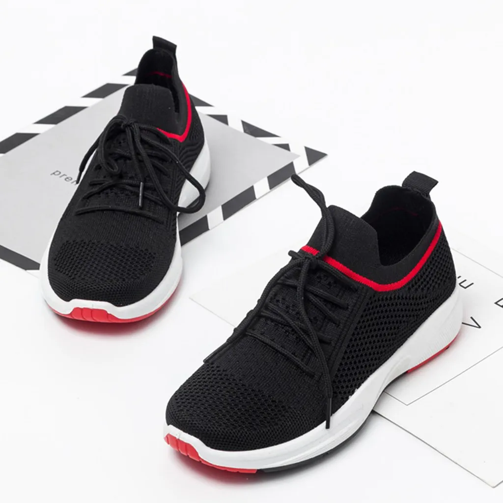 2019 Leisure Simple Shoes Sneakers Women's Outdoor Mesh Sports Lace Up Running Breathable Ladies | Спорт и развлечения
