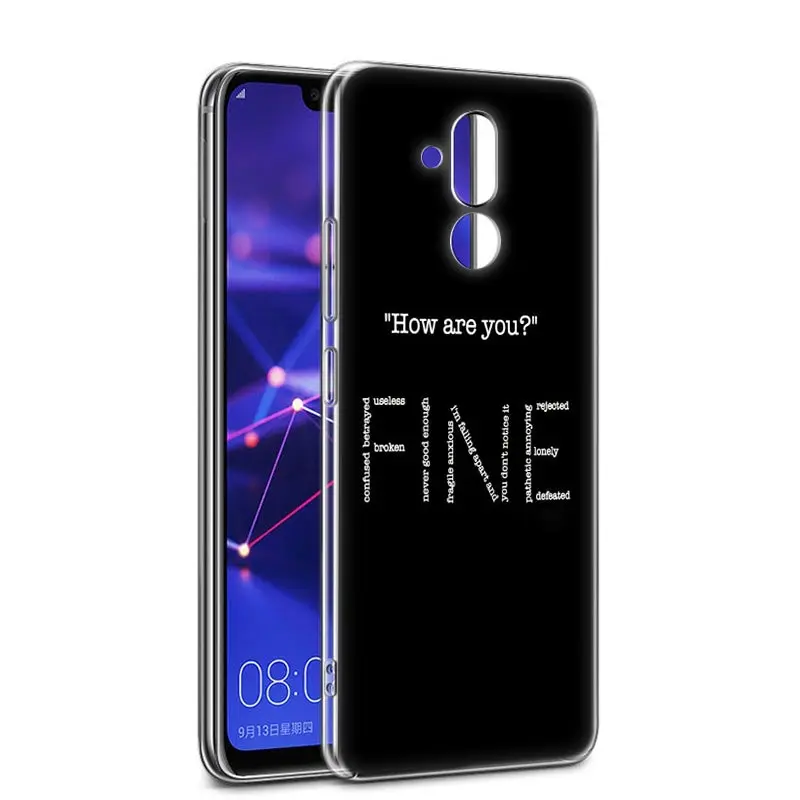 hot i am fine game over soft silicone phone case for huawei mate 10 20 lite pro enjoy 9s y9 y7 y6 y5 2019 2018 pro 2017 fashion free global shipping