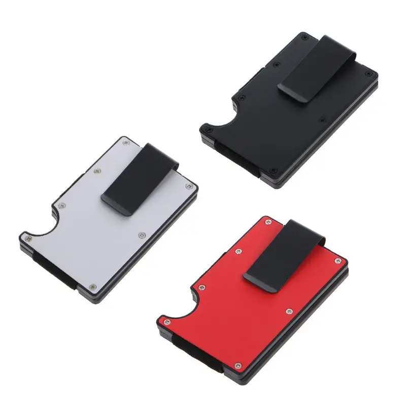 Мужской держатель для Карт RFID Блокировка ID Кредитная карта кошелек Алюминиевый Чехол Зажим для денег держатель для карт Высокое качество держатель для карт