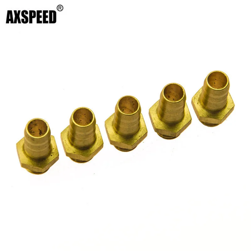 AXSPEED 5/10 шт. Латунь Универсальный M6 резьбовой водяные ниппели для
