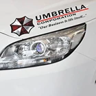 Автомобильные наклейки Aliauto Umbrella Corporation, наклейки с огнями бровей для Tesla Chevrolet Cruze Vw Polo Golf 6 7 Honda Hyundai Kia Lada