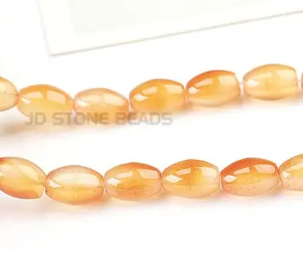 NATURAL RED Натуральный агат неправильной нитью рисовой формы драгоценных камней бусины для самостоятельного изготовления ювелирных изделий Браслет Ожерелье Strand 14'' - Цвет: NATURAL RED