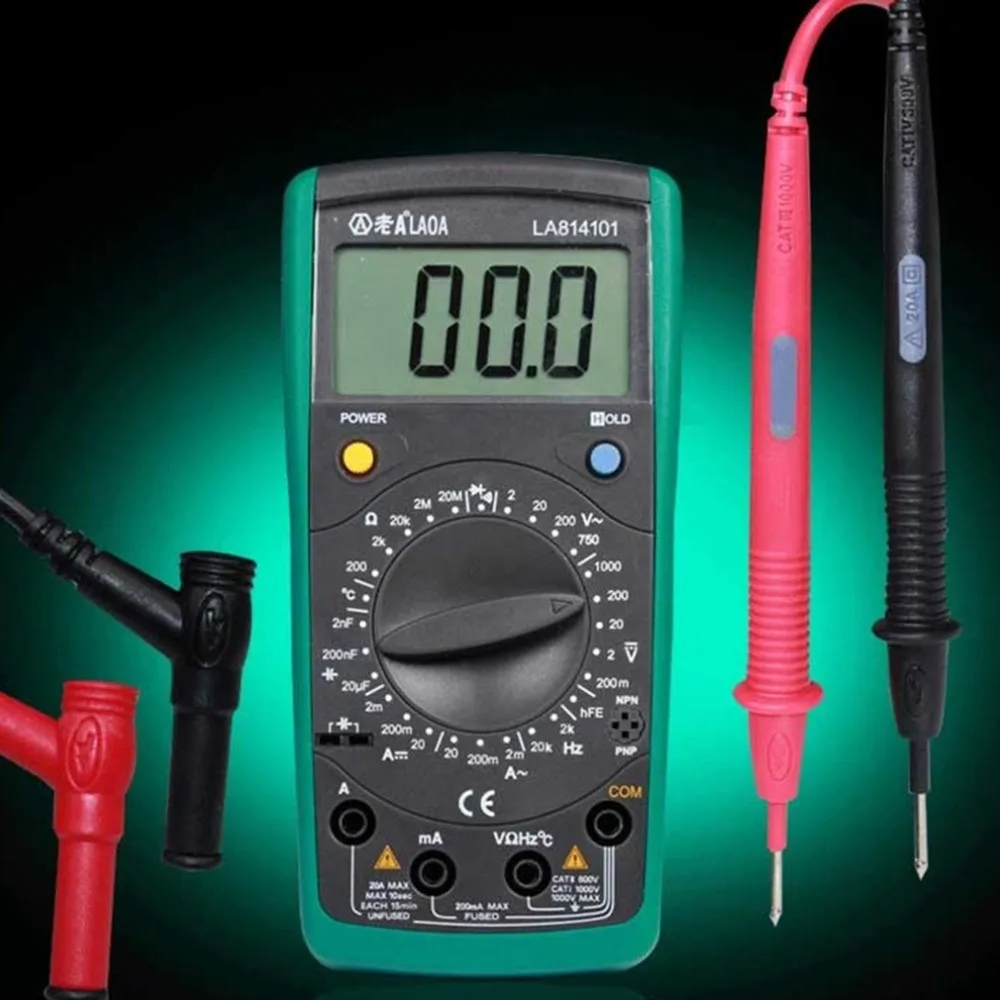 Мультиметр портативный цифровой дисплей мультиметр Авто измеритель дальности