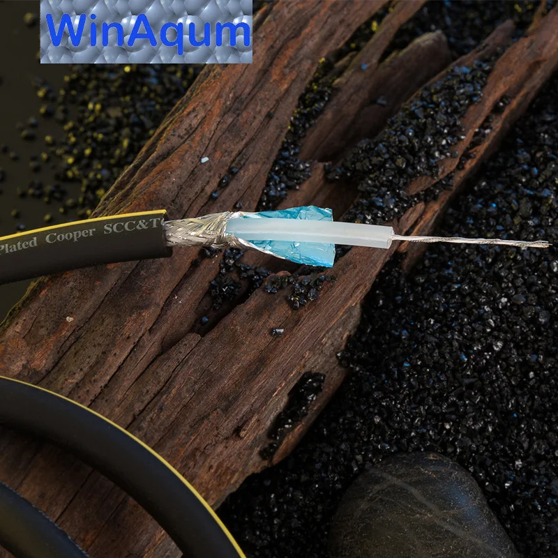 WinAqum посеребренный медный провод коаксиальный аудио кабель для DIY RCA бас линия 75 -5