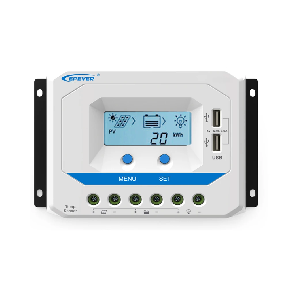 Viewstar 10A 20A 30A 45A 60A VS1024AU VS 2024AU VS3024AU VS4524AU VS6024AU 12V 24V солнечные батареи EPSolar Контроллер