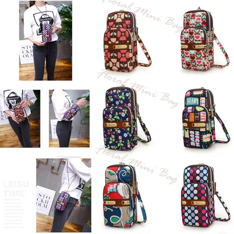 Женская спортивная сумка через плечо с модным принтом из ткани Оксфорд