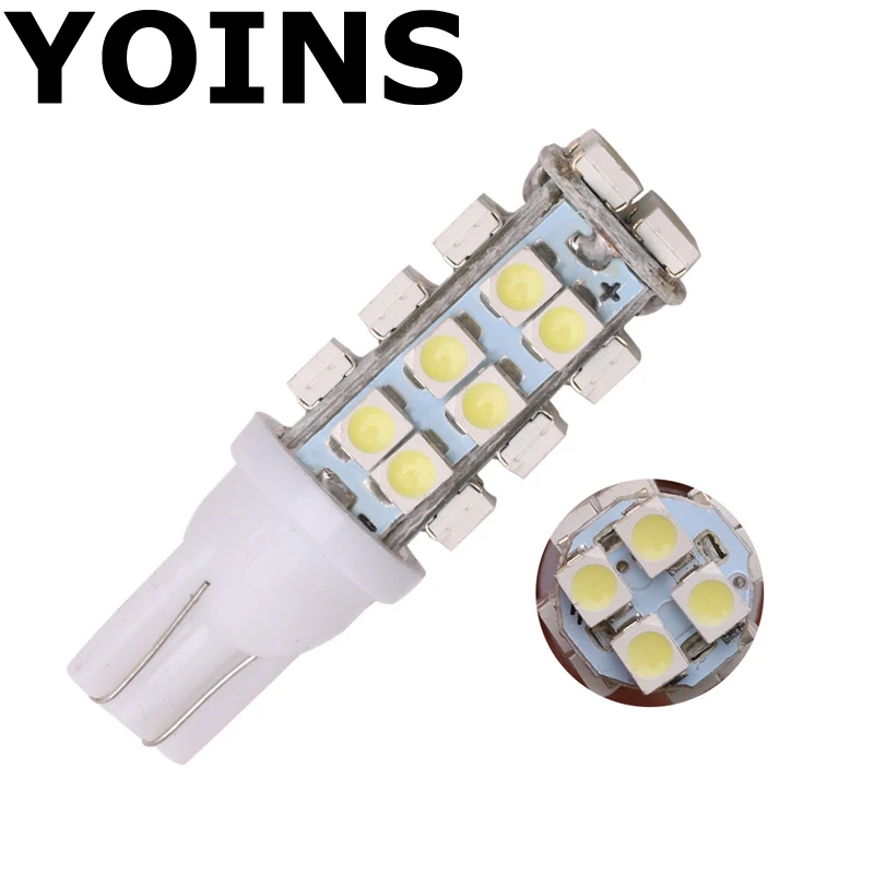 Большая Акция T10 168 194 501 W5W 28 SMD 1206 светодиодный чистый белый авто боковой Клин
