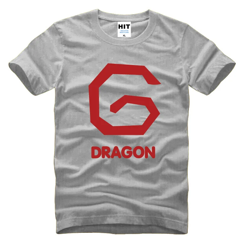 Брендовая мужская футболка с принтом BIGBANG BB GD G-dragon модная 2015 хлопковая коротким