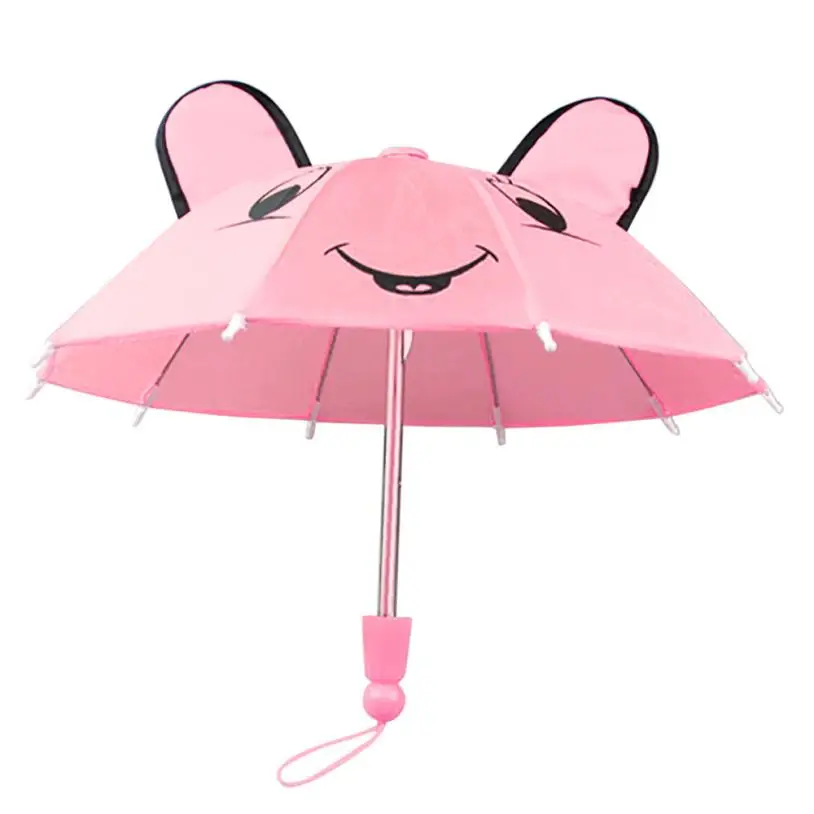 

2018 Umbrella Accessories For 18 inch American Girl /Baby Born Dolls Handmade Outdoor Gift Toys Accessoriesfor children