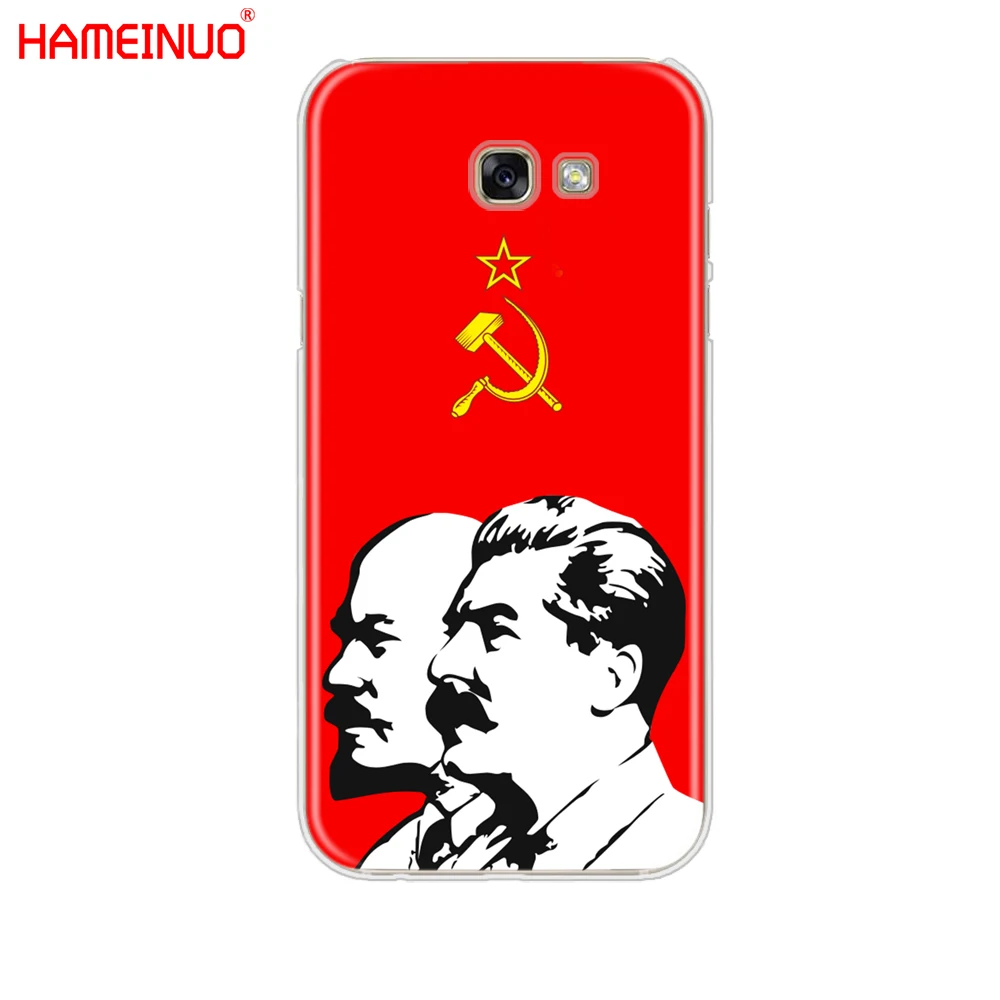 HAMEINUO lenin флаг Советского Союза чехол для сотового телефона Samsung Galaxy A3 A310 A5 A510 A7 A8 A9