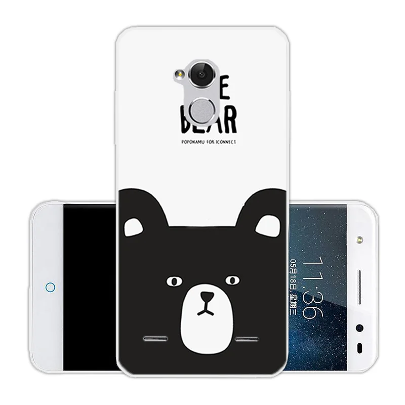 for ZTE Blade V7 Lite Cartoon Phone Case Transparent Soft Silicone Fundas 5.0 inch Back Protective Covers V 7Lite |