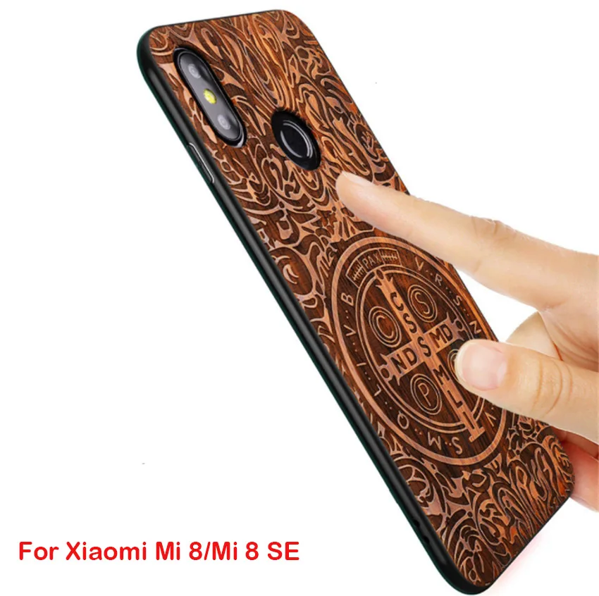 Чехол для Xiaomi Mi 8 SE Оригинальный чехол Boogic из натурального дерева mi8 se