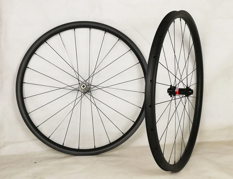 Полный углеродный T700 29er MTB углеродная колесная пара 28x22 boost втулки mtb черная для