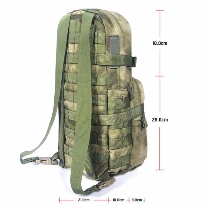 구매 야외 스포츠 가방, 사냥, 하이킹, 등산 배낭, 전술 군사 물병 가방, 주전자 파우치, 카무플라주 캠핑 배낭