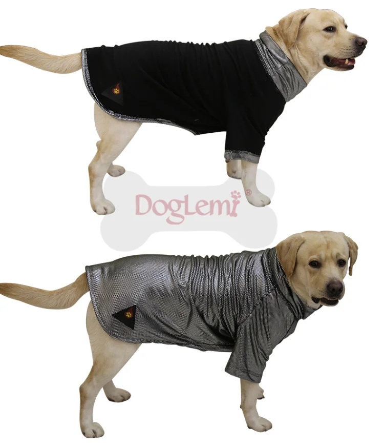 DogLemi теплая Светоотражающая флисовая куртка для собак Двусторонняя зимняя