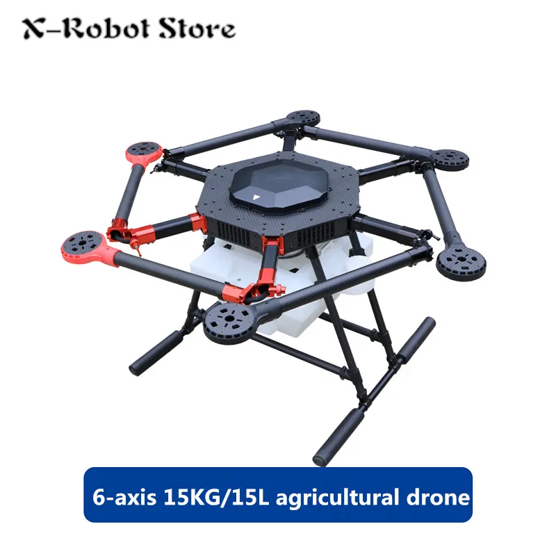 DIY 15 кг/15L сельское хозяйство drone распыления Подвеса 6 оси 1550 мм Колесная база