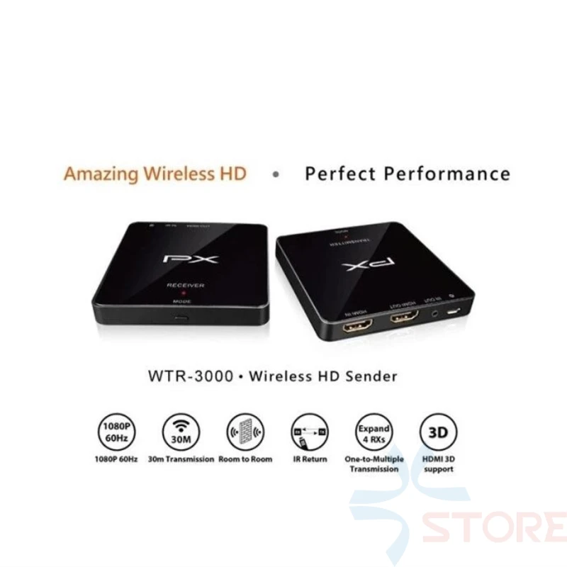 60 м HD 5 8G 1080P HDMI удлинитель PX Беспроводной Отправитель WTR 3000 передачи видео|video wireless|