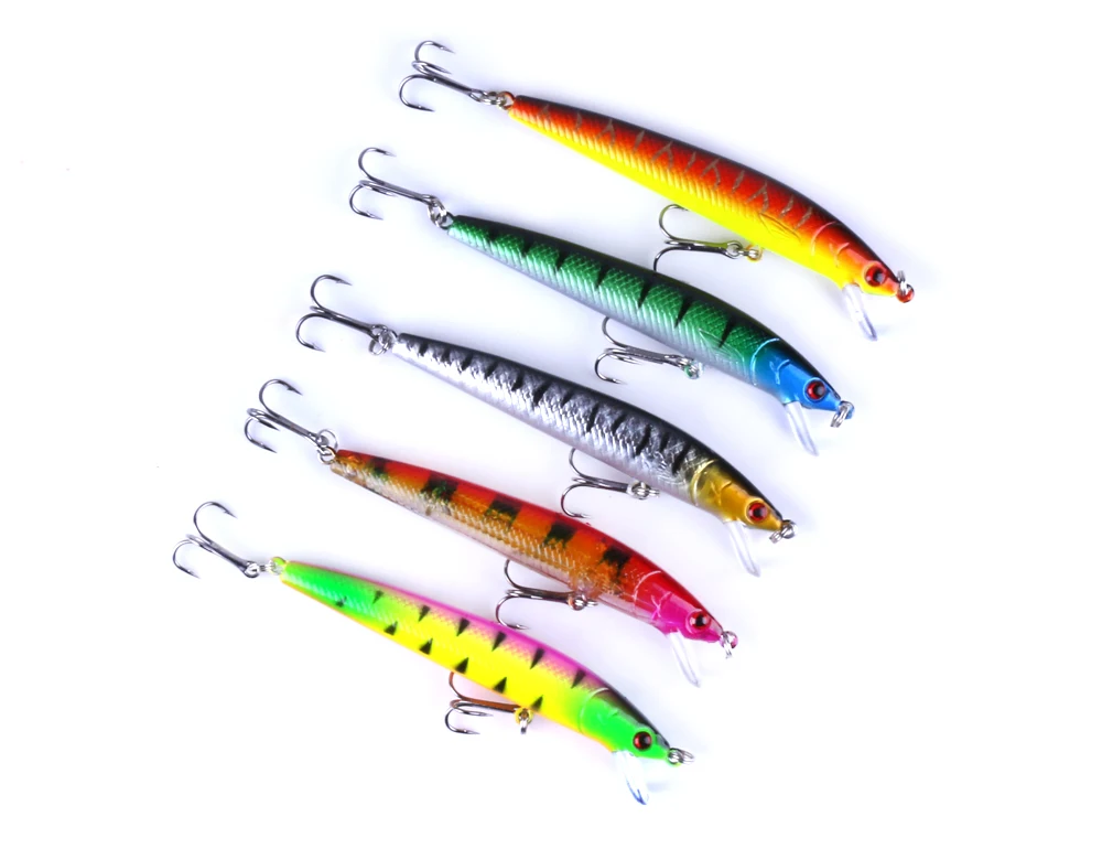HENGJIA 43pcs Assorted Size Minnow Fly Fishing Lures Pencil Popper Crankbaits Carp Wobbler Accessories | Спорт и развлечения