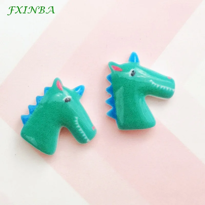 FXINBA 1/3/5/10 штук, искусственный бриллиант из смолы, единорог, Чарующее ювелирное Slime наполнитель DIY Украшение Телефона декоративные амулеты Лизун глины поставок шлама игрушка