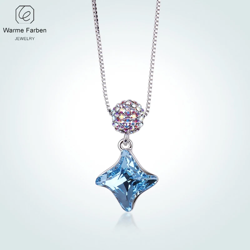Warme Farben украшенное кристаллом от Swarovski ожерелье с шаровой мельницей хрустальное