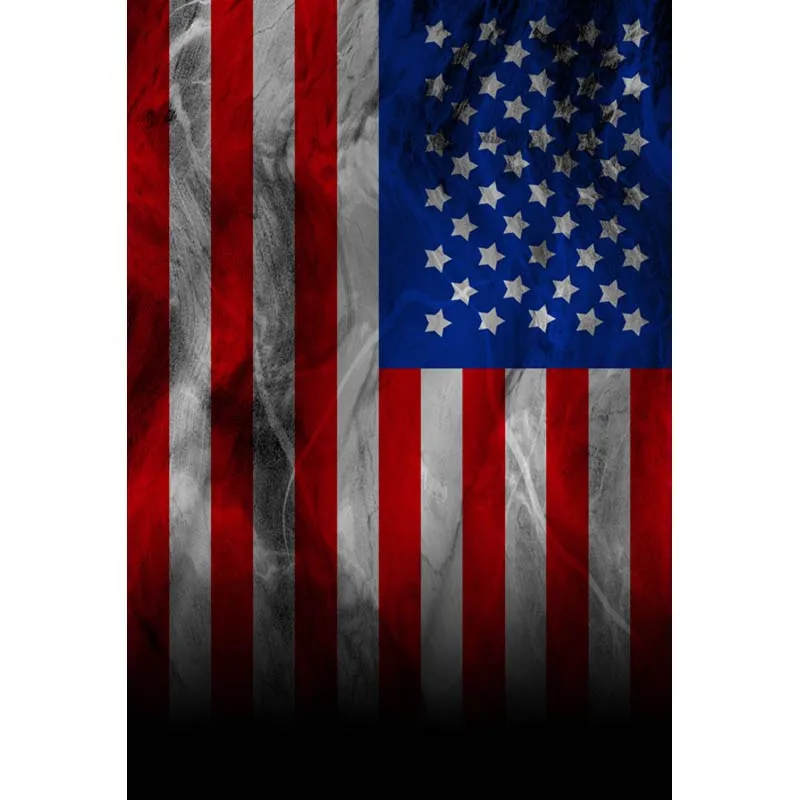 

5x7ft Retro US Flag Custom Seamless Washable One Piece No Wrinkle Banner Photo Studio Background Backdrop Polyester Fabric