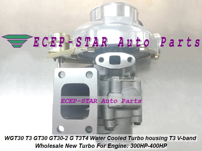 Бесплатная доставка турбокомпрессор WGT30-1 GT30 GT35 T3T4 T04E T3 фланец Comp A/R .50 .48 водяной